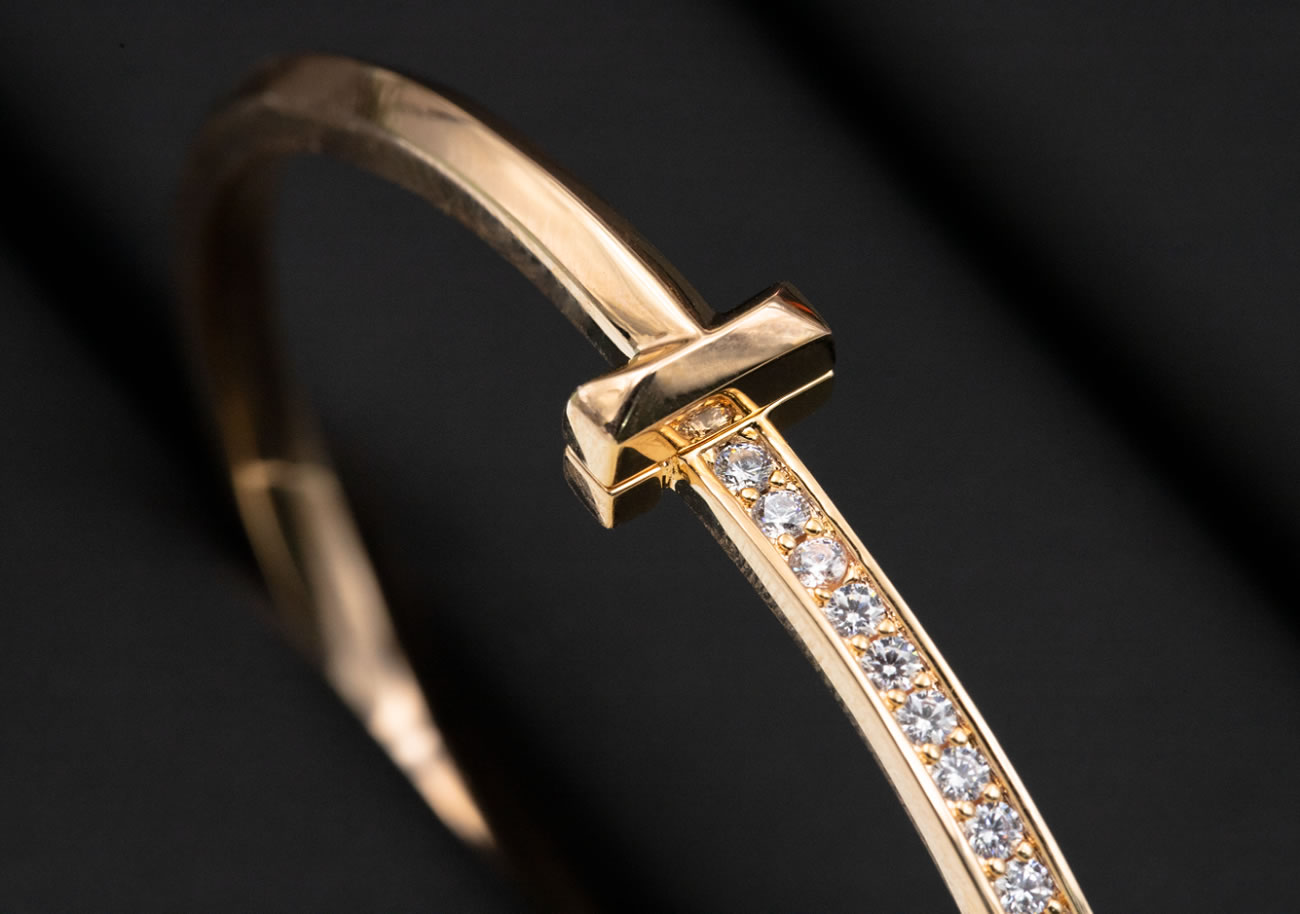 Tiffany Knot Rose Gold Diamond Bracelet (20) - www.newkick.vip